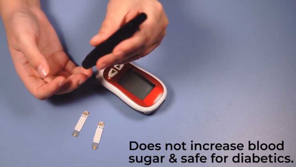 Does not increase blood sugar and safe for diabetics